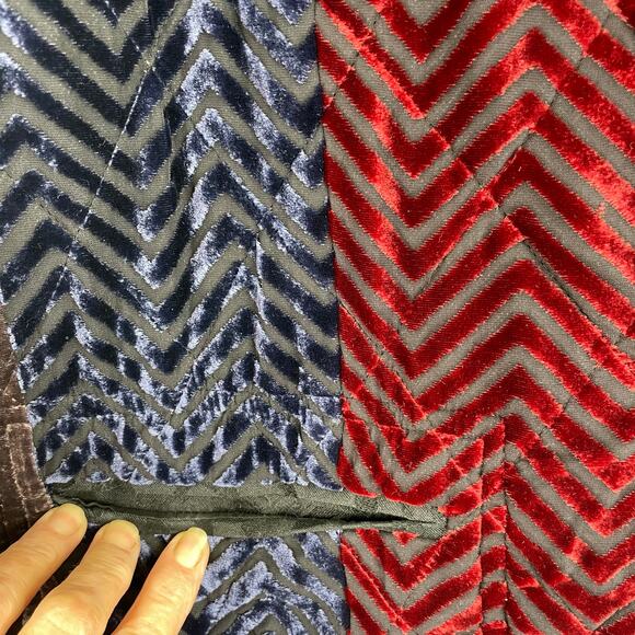 Koos Of Course Velvet Burnout QVC Quilted Jacket Silk Blend Women's Size Small - Picture 3 of 15